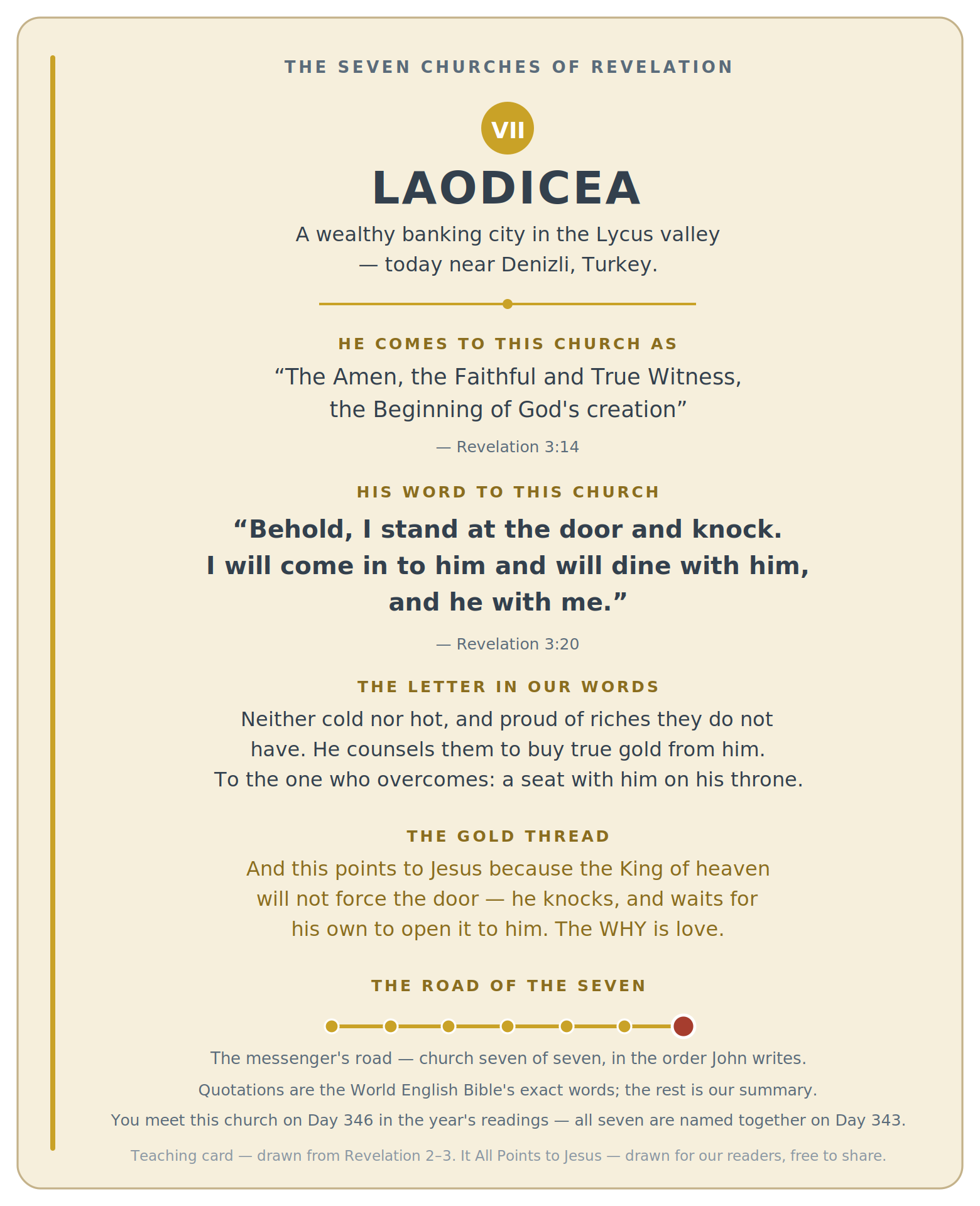 Laodicea — A wealthy banking city in the Lycus valley