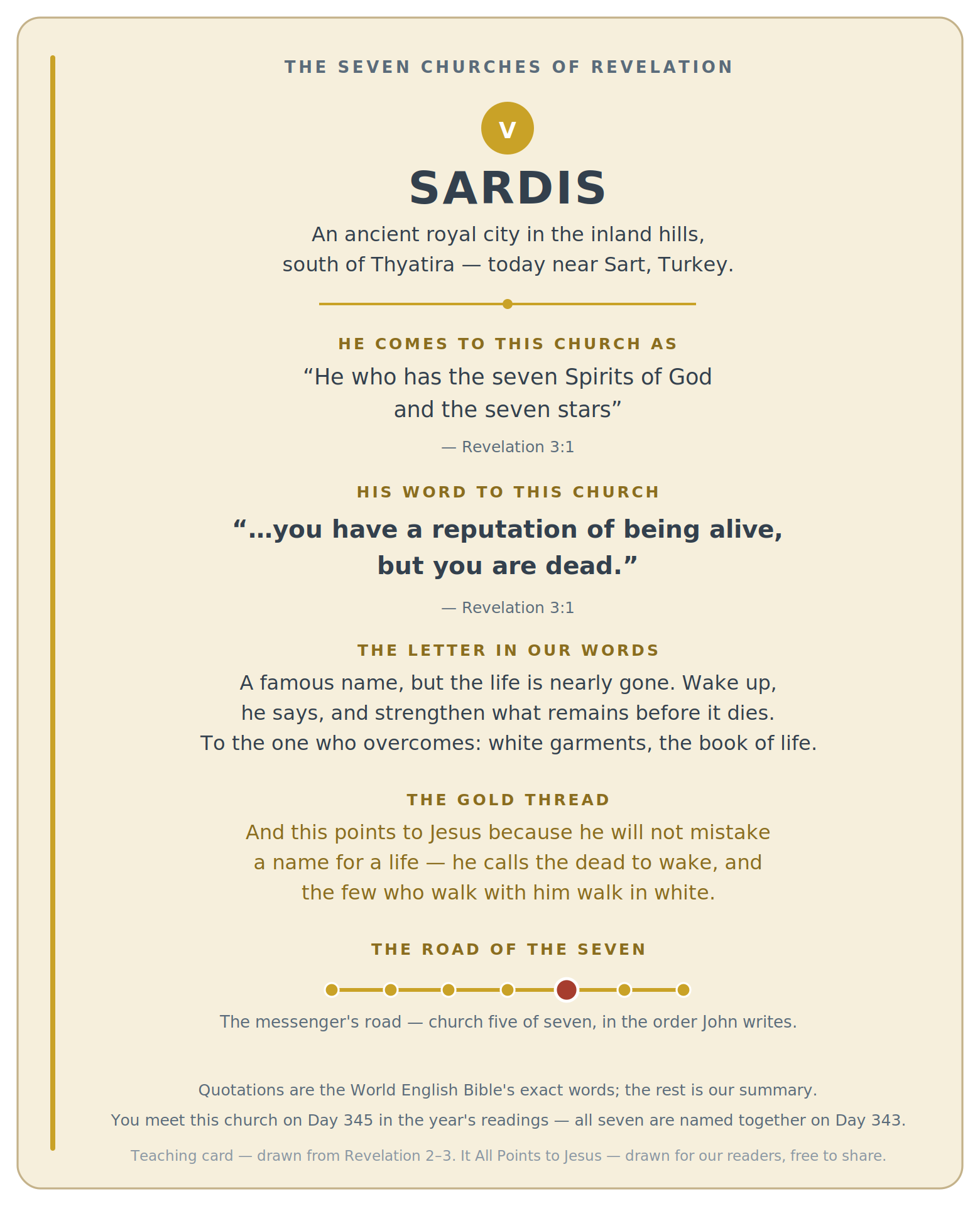 Sardis — An ancient royal city in the inland hills